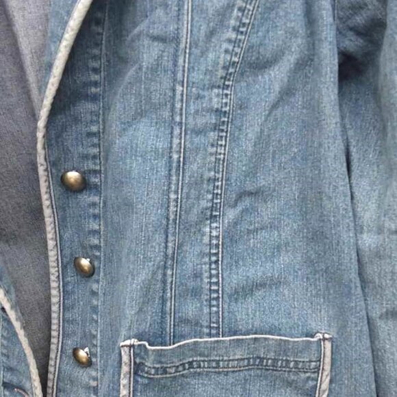 Vintage 90s Cotton Ginny Jean Jacket - Picture 2 of 6